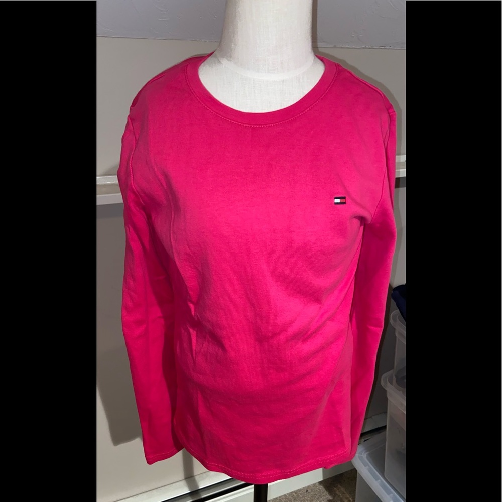 Tommy Hilfiger pink sp long sleeve shirt